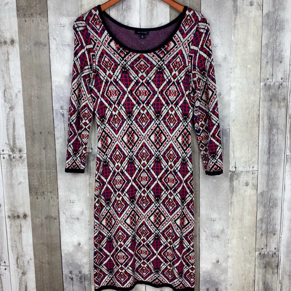 The Limited Multicolor Long Sleeve Dress